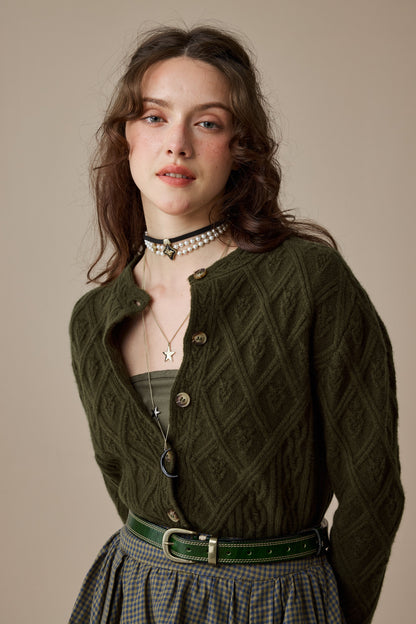 Flurry 17 | 100% Wool Sculptured Knitwear Cardigan